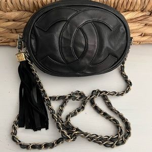 Authentic Chanel Oval Camera Handbag